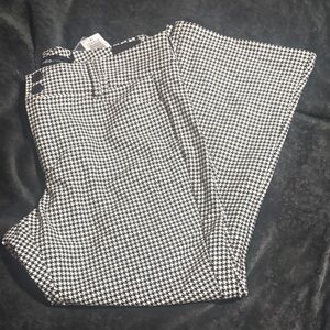 Torrid Studio Trouser Boot Black & White Houndstooth Pants